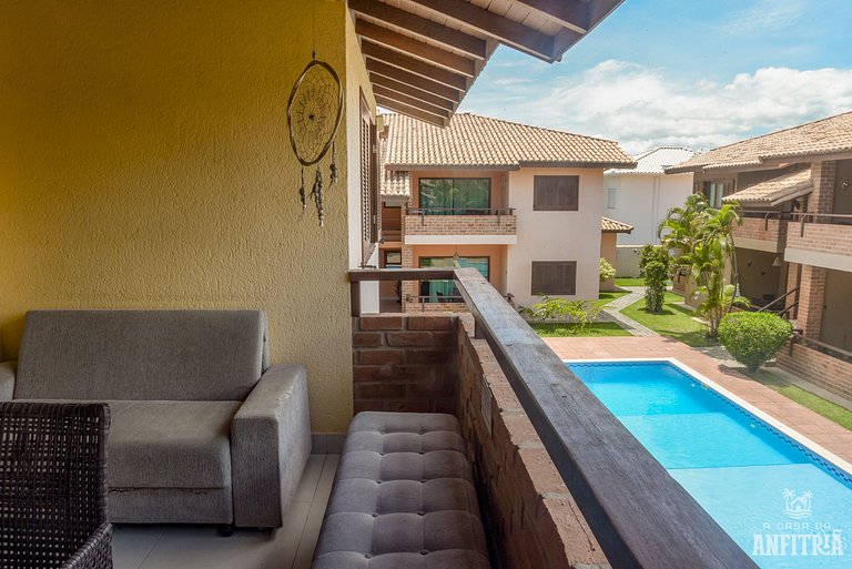 450m da PRAIA Taperapuan; 2 suítes; Piscina; WiFi 300 mbs; 2