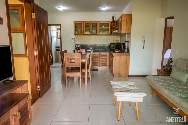 450m da PRAIA Taperapuan; 2 suítes; Piscina; WiFi 300 mbs; 2