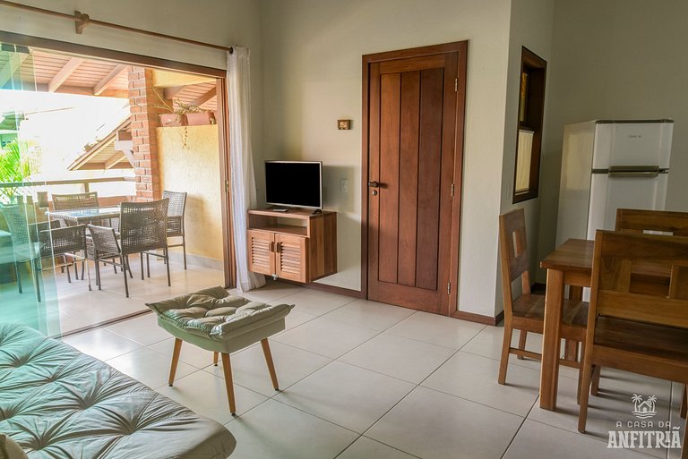 450m da PRAIA Taperapuan; 2 suítes; Piscina; WiFi 300 mbs; 2