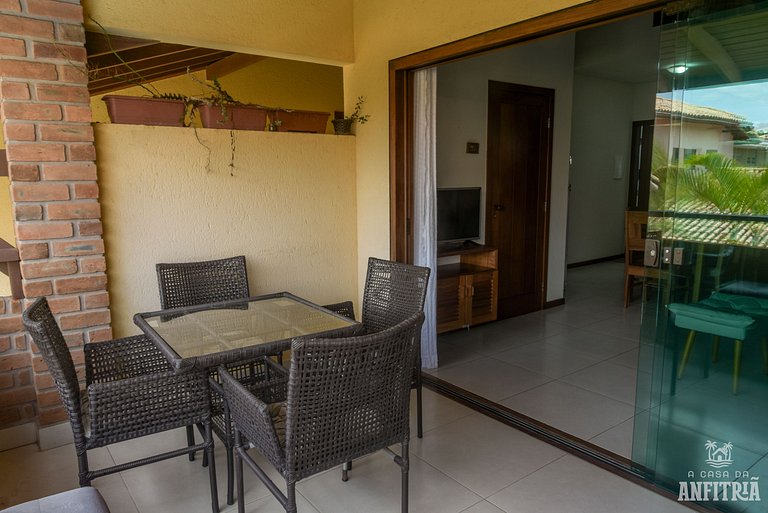 450m da PRAIA Taperapuan; 2 suítes; Piscina; WiFi 300 mbs; 2