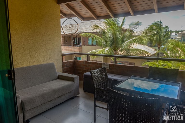 450m da PRAIA Taperapuan; 2 suítes; Piscina; WiFi 300 mbs; 2